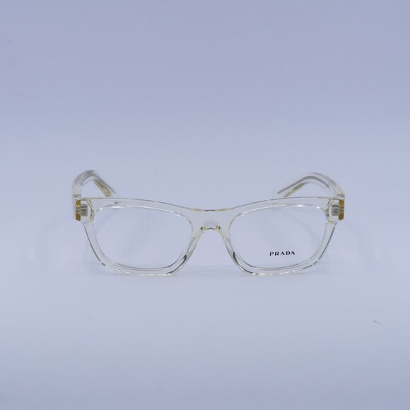 Prada PRB01V 19X1O1 Eyeglasses Pale Gold Plated 54mm Cat Eye Frame - Picture 2 of 10